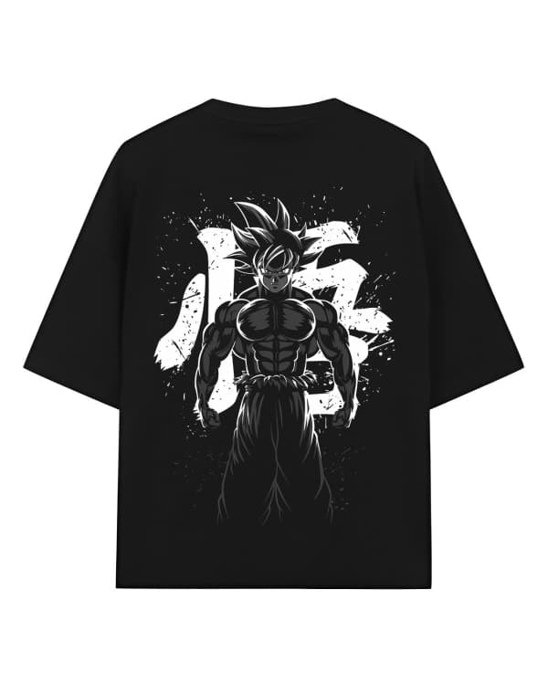 Goku Jacked Oversized T-Shirt for Men | Dragon Ball Z Anime Drop Shoulder Graphic Tee | Urban Drip
