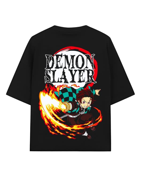 Tanjiro Kamado Hinokami Kagura Oversized Demon Slayer Tshirt – Urban Drip