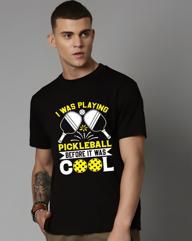 Pickleball OG Vintage Tee – I Was Playing Pickleball Before It Was Famous – Urban Drip - Black - image 1